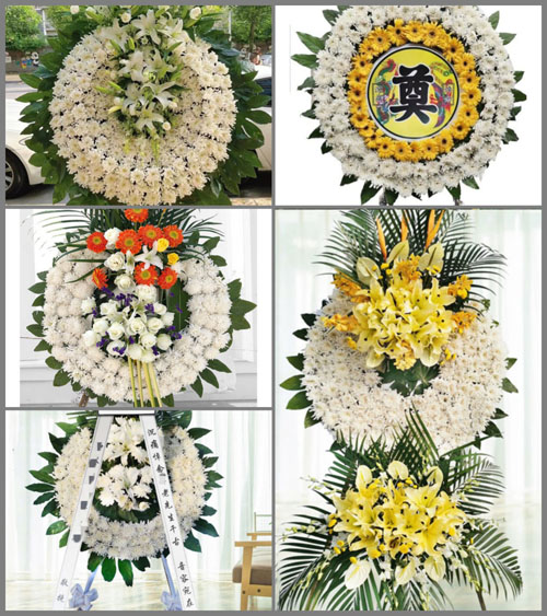 安徽安庆市望江县漳湖镇回民村花圈速递